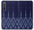 S3950 Motif textile thaïlandais bleu Etui Coque Housse pour Sony Xperia 1 II