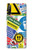 S3960 Collage d'autocollants de signalisation de sécurité Etui Coque Housse pour Sony Xperia L4