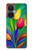 S3926 Peinture à l'huile de tulipe colorée Etui Coque Housse pour OnePlus Nord CE 3 Lite, Nord N30 5G