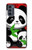 S3929 Panda mignon mangeant du bambou Etui Coque Housse pour Motorola Moto G62 5G