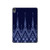 S3950 Motif textile thaïlandais bleu Etui Coque Housse pour iPad Air (2022,2020, 4th, 5th), iPad Pro 11 (2022, 6th)