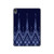 S3950 Motif textile thaïlandais bleu Etui Coque Housse pour iPad Air (2020, 2022), Air 11 (2024,2025,2026), Pro 11 (2022)