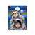 S3915 Costume d'astronaute paresseux pour bébé fille raton laveur Etui Coque Housse pour iPad Pro 12.9 (2022,2021,2020,2018, 3rd, 4th, 5th, 6th)