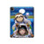 S3915 Costume d'astronaute paresseux pour bébé fille raton laveur Etui Coque Housse pour iPad Pro 12.9 (2022, 2021, 2020, 2018), iPad Air 13 (2025, 2024)