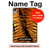 S3951 Marques de larme d'oeil de tigre Etui Coque Housse pour iPad mini 6 7, iPad mini (2021,2024)