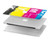 S3930 Clé jaune cyan magenta Etui Coque Housse pour MacBook Air 13″ - A1369, A1466