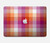 S3941 Plaid drapeau de la fierté lesbienne LGBT Etui Coque Housse pour MacBook Air 13″ - A1369, A1466