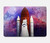 S3913 Navette spatiale nébuleuse colorée Etui Coque Housse pour MacBook Pro 16 M1,M2 (2021,2023) - A2485, A2780