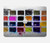 S3956 Graphique de boîte à palette aquarelle Etui Coque Housse pour MacBook Pro 16 M1,M2 (2021,2023) - A2485, A2780