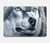 S0123 Loup blanc Etui Coque Housse pour MacBook Air 15″ (2023,2024,2025) - A2941, A3114, A3241