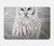 S1566 Milou Blanc Chouette Chouette Etui Coque Housse pour MacBook Air 15″ (2023,2024,2025) - A2941, A3114, A3241