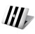 S2297 Noir et blanc rayures verticales Etui Coque Housse pour MacBook Air 15″ (2023,2024,2025) - A2941, A3114, A3241