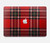 S2374 Motif Tartan Rouge Etui Coque Housse pour MacBook Air 15″ (2023,2024) - A2941, A3114