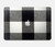 S2842 Noir et blanc Buffle motif de vérification Etui Coque Housse pour MacBook Air 15″ (2023,2024,2025) - A2941, A3114, A3241 S2842 Noir et blanc Buffle motif de vérification Etui Coque Housse pour MacBook Air 15″ (2023,2024,2025) - A2941, A3114, A3241