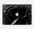 S2895 Noir Marbre imprimé graphique Etui Coque Housse pour MacBook Air 15″ (2023,2024,2025) - A2941, A3114, A3241