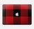 S2931 Rouge Buffle motif de vérification Etui Coque Housse pour MacBook Air 15″ (2023,2024) - A2941, A3114