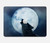 S3693 Pleine lune du loup blanc sinistre Etui Coque Housse pour MacBook Air 15″ (2023,2024,2025) - A2941, A3114, A3241