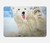 S3794 Ours polaire arctique amoureux de la peinture de phoque Etui Coque Housse pour MacBook Air 15″ (2023,2024,2025) - A2941, A3114, A3241