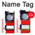 S0157 Composition Rouge Bleu Jaune Etui Coque Housse pour Samsung Galaxy Z Flip 5