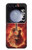 S0415 Graver guitare feu Etui Coque Housse pour Samsung Galaxy Z Flip 5