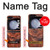 S0603 Bois imprimé graphique Etui Coque Housse pour Samsung Galaxy Z Flip 5