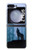 S0935 Loup Hurlant dans la forêt Etui Coque Housse pour Samsung Galaxy Z Flip 5