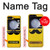 S1145 Soleil jaune Mustache Etui Coque Housse pour Samsung Galaxy Z Flip 5
