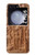 S1307 Poissons Sculpture sur bois imprimé graphique Etui Coque Housse pour Samsung Galaxy Z Flip 5