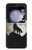 S1981 Loup hurlant à la lune Etui Coque Housse pour Samsung Galaxy Z Flip 5