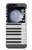 S2082 Un Octave Piano Etui Coque Housse pour Samsung Galaxy Z Flip 5