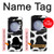 S2096 Motif de vache transparente Etui Coque Housse pour Samsung Galaxy Z Flip 5