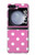 S2358 Rose à pois Etui Coque Housse pour Samsung Galaxy Z Flip 5
