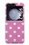 S2358 Rose à pois Etui Coque Housse pour Samsung Galaxy Z Flip 5