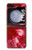 S2480 Tie dye rouge Etui Coque Housse pour Samsung Galaxy Z Flip 5