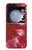 S2480 Tie dye rouge Etui Coque Housse pour Samsung Galaxy Z Flip 5