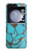 S2685 Aqua Turquoise imprimé graphique Gemme Etui Coque Housse pour Samsung Galaxy Z Flip 5