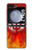 S2803 Feu Rouge Diable Lance Symbole Etui Coque Housse pour Samsung Galaxy Z Flip 5