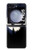 S3289 Cochon Volant Pleine Lune Nuit Etui Coque Housse pour Samsung Galaxy Z Flip 5