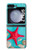 S3428 Aqua Bois Coquille d'étoile de mer Etui Coque Housse pour Samsung Galaxy Z Flip 5