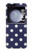 S3533 Bleu à pois Etui Coque Housse pour Samsung Galaxy Z Flip 5