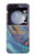 S3676 Pierre de marbre abstraite colorée Etui Coque Housse pour Samsung Galaxy Z Flip 5