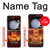 S3881 Crâne de feu Etui Coque Housse pour Samsung Galaxy Z Flip 5