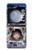 S3915 Costume d'astronaute paresseux pour bébé fille raton laveur Etui Coque Housse pour Samsung Galaxy Z Flip 5