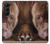 S0519 PitBull Visage Etui Coque Housse pour Samsung Galaxy Z Fold 5