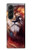 S0691 Peinture Leo Etui Coque Housse pour Samsung Galaxy Z Fold 5
