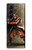 S0796 Japon Rouge Samurai Etui Coque Housse pour Samsung Galaxy Z Fold 5