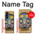 S0965 Masque africain Baluba Etui Coque Housse pour Samsung Galaxy Z Fold 5