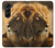 S1046 Le Roi Lion de la forêt Etui Coque Housse pour Samsung Galaxy Z Fold 5