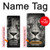 S1352 Lion Visage Etui Coque Housse pour Samsung Galaxy Z Fold 5
