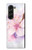 S1415 Fleur de Sakura Art Etui Coque Housse pour Samsung Galaxy Z Fold 5
